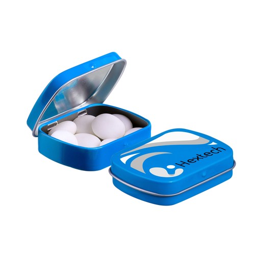 Mini scharnierblikje met Mentos mints