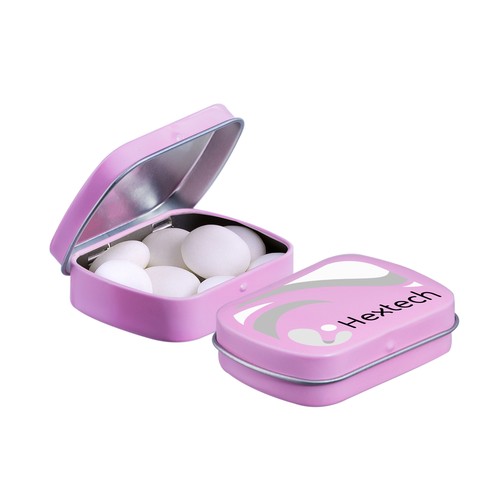 Mini scharnierblikje met Mentos mints