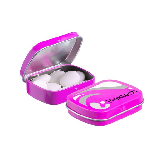 Mini scharnierblikje met Mentos mints