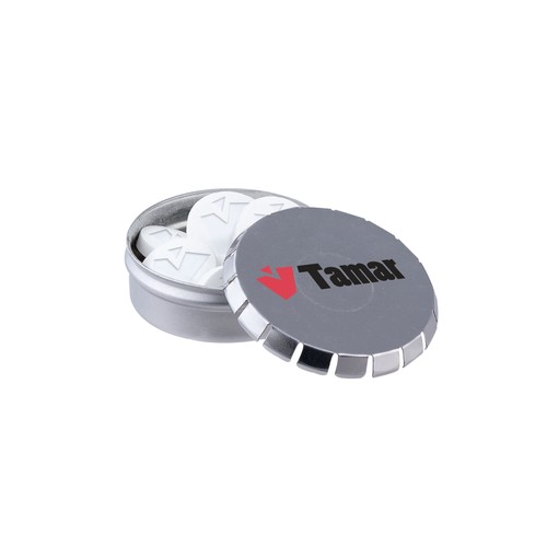 Mini clic-clac blikje met logo mints