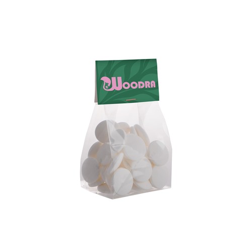 Blokzakje met kopkaartje en 100 gram snoep