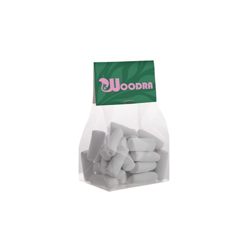 Blokzakje met kopkaartje en 100 gram snoep