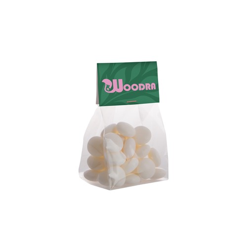 Blokzakje met kopkaartje en 100 gram snoep