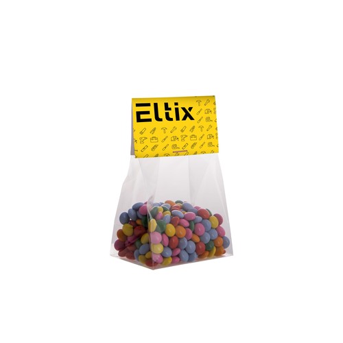 Blokzakje met kopkaartje en 50 gram snoep
