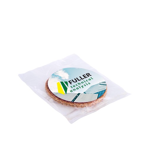 Roomboter stroopwafel met sticker