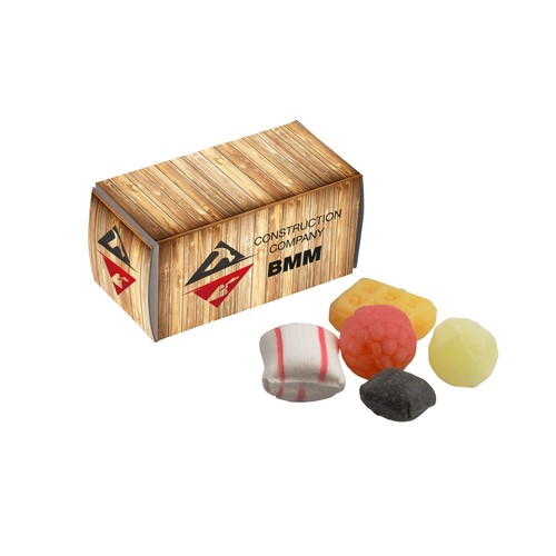 Container doosje gevuld met snoep