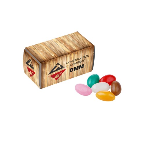 Container doosje gevuld met snoep