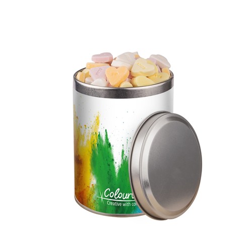 Medium rond blik, 0,9 liter