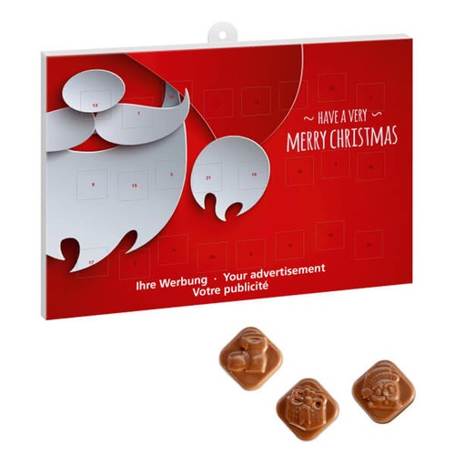 Adventskalender A4  met standaard motief
