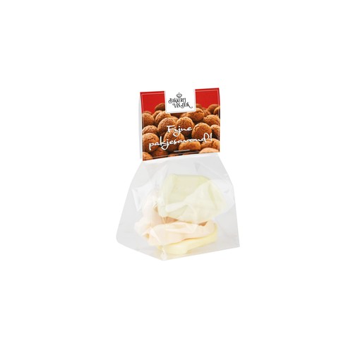 Blokzakje met kopkaartje en 50 gram snoep