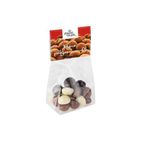 Blokzakje met kopkaartje en 50 gram snoep
