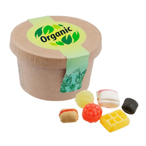 Kartonnen bekertje met snoep
