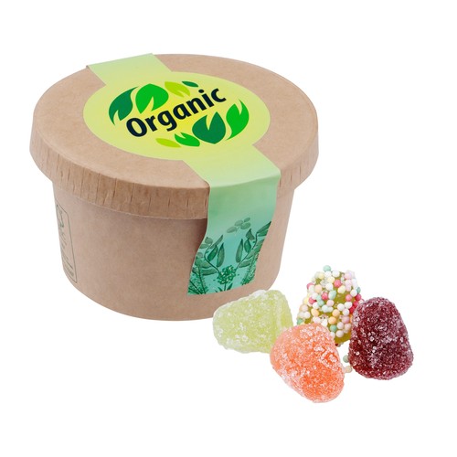 Kartonnen bekertje met snoep