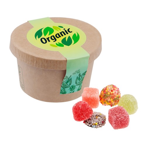 Kartonnen bekertje met snoep