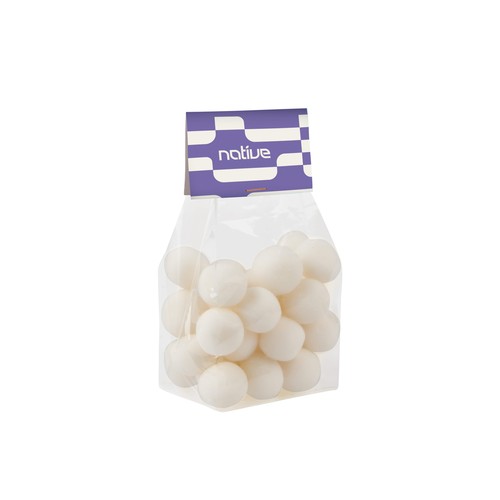 Blokzakje met kopkaartje en 150 gram snoep