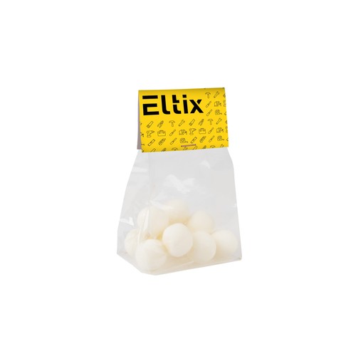 Blokzakje met kopkaartje en 50 gram snoep