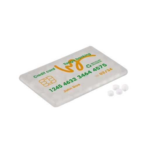 Mint creditcard met suikervrije mints