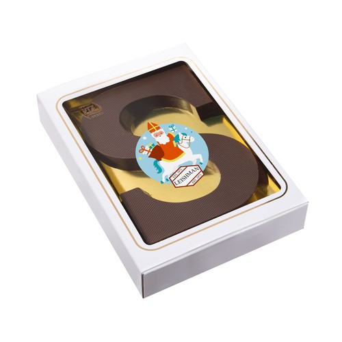 Sinterklaasletter “S” puur 150 gram