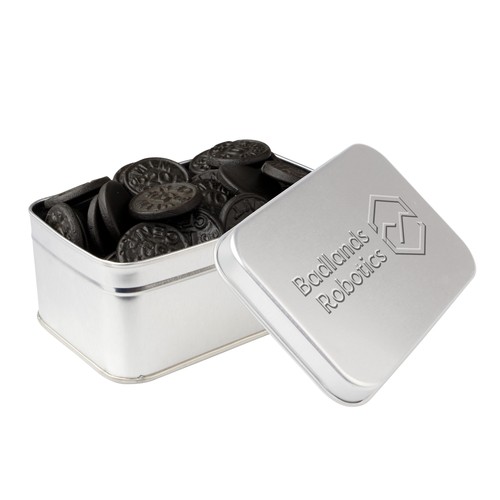 Rechthoekig blik met embossing