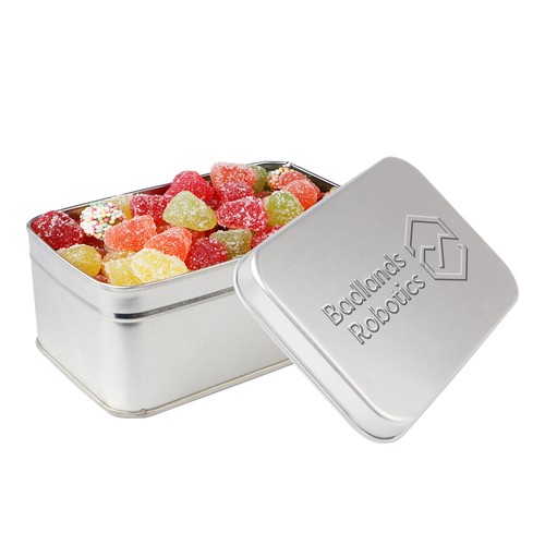 Rechthoekig blik met embossing