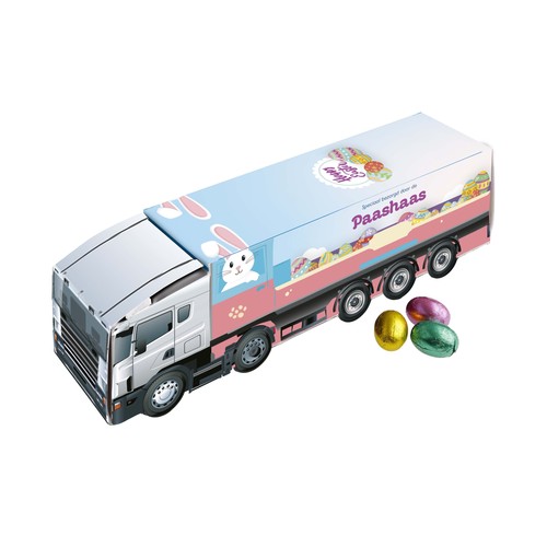 Truck met Paas chocolade