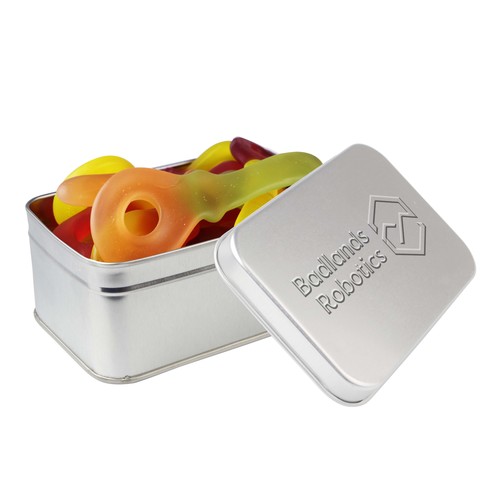 Rechthoekig blik met embossing