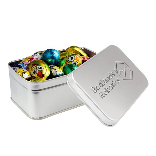 Rechthoekig blik met embossing