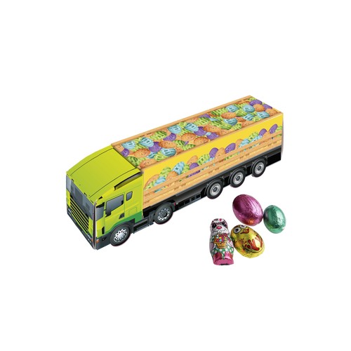 Medium truck met Paas chocolade