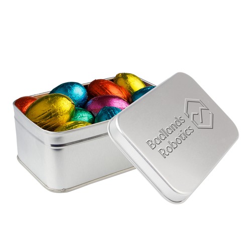 Rechthoekig blik met embossing