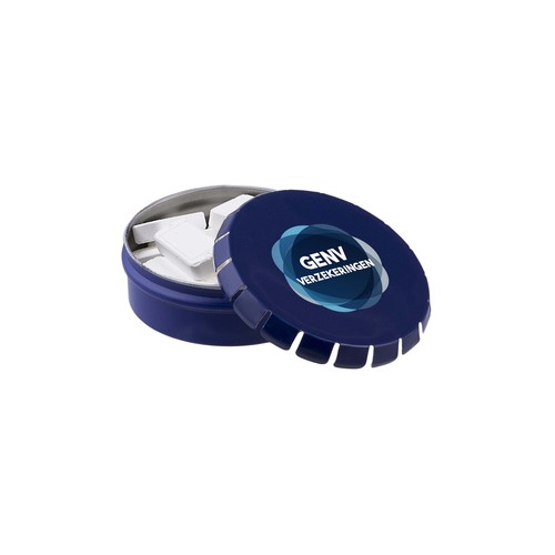 Mini clic-clac tin with peppermint shape