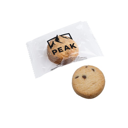 Individueel verpakt koekje in bedrukte folie