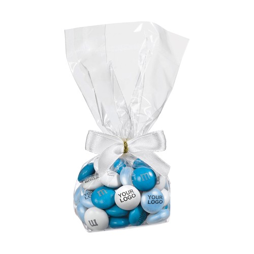 Gepersonaliseerde M&M&rsquo;S in zakje met strik