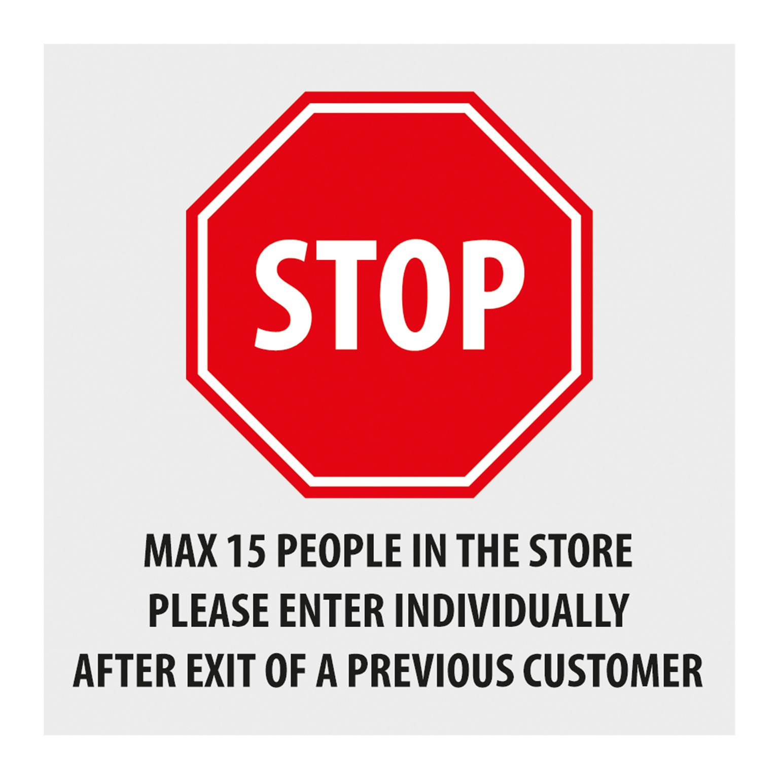 Autocollants d'avertissement / autocollants au sol pour la distanciation sociale - 4