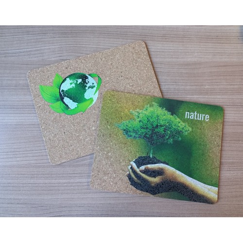 TAPIS DE SOURIS ECO EN LIÈGE AVEC IMPRESSION PERSONNALISÉE