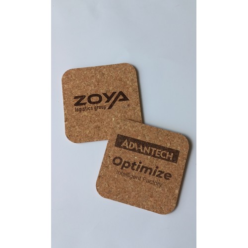 SOUS-VERRES ECO EN LIÈGE AVEC GRAVURE LASER - 8
