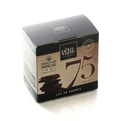 Boîte de 20 carrés de chocolat 75% de cacao origine Tanzanie thumbnail 4