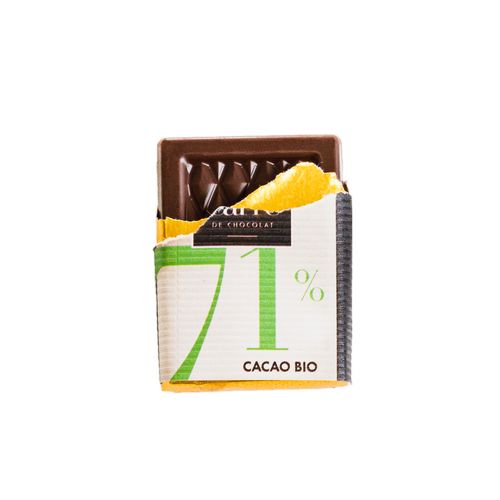 Carré 5g chocolat noir 71% de cacao Bio* thumbnail 4