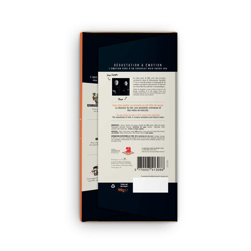 Tablette 90g Chocolat au lait 42% de cacao thumbnail 4