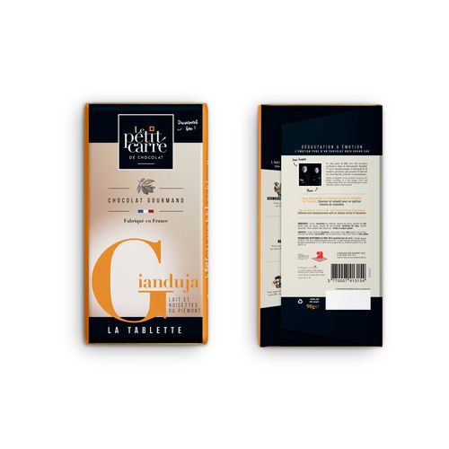 Tablette 90g Chocolat Gianduja (lait-noisettes) thumbnail 4
