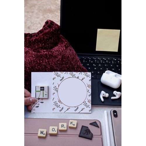 Carte de vœux personnalisée 1 carré 4g chocolat noir 71% Bio* avec bague personnalisée thumbnail 11