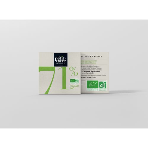 Carré 4g chocolat noir 71% de cacao Bio* thumbnail 4