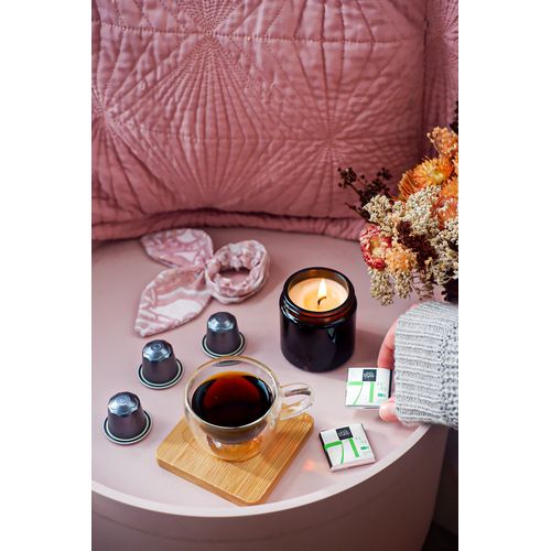 Carré 4g chocolat noir 71% de cacao Bio* avec bague personnalisée thumbnail 4