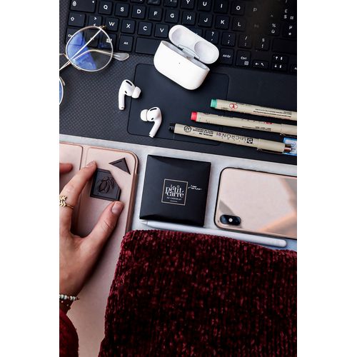 Pochette personnalisée 4 carrés de chocolat noir avec bagues personnalisées thumbnail 10