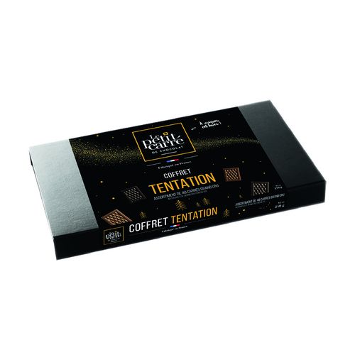 Coffret Tentation personnalisé 48 carrés de chocolat personnalisés thumbnail 6