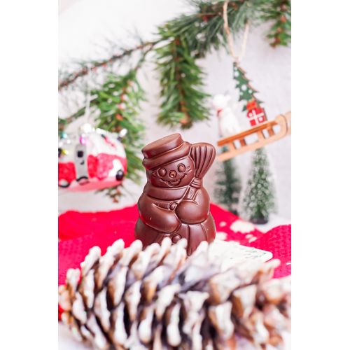 Moulage Bonhomme de Neige 50g Noir 70% Bio thumbnail 6