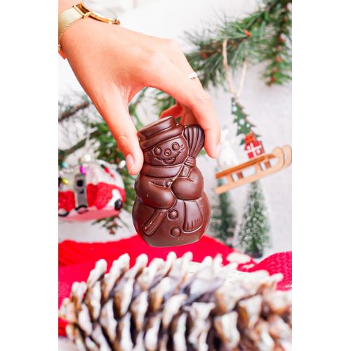 Moulage Bonhomme de Neige 50g Noir 70% Bio thumbnail 7