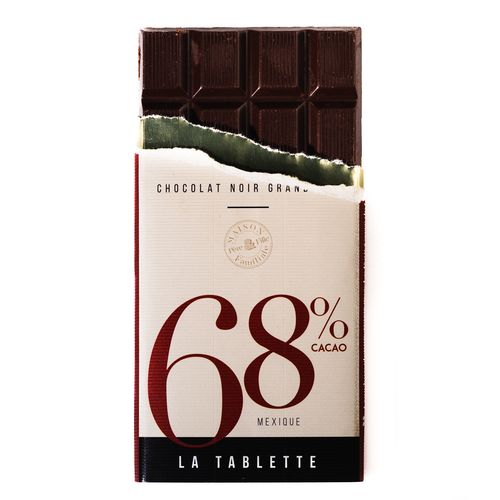 Tablette 90g de chocolat noir 68% Mexique avec bague personnalisée thumbnail 5