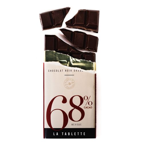 Tablette 90g de chocolat noir 68% Mexique avec bague personnalisée thumbnail 6