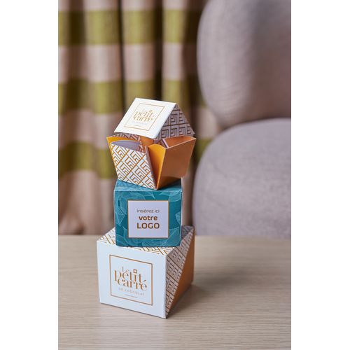 Cube personnalisé 5 carrés de chocolat avec bagues personnalisées thumbnail 11