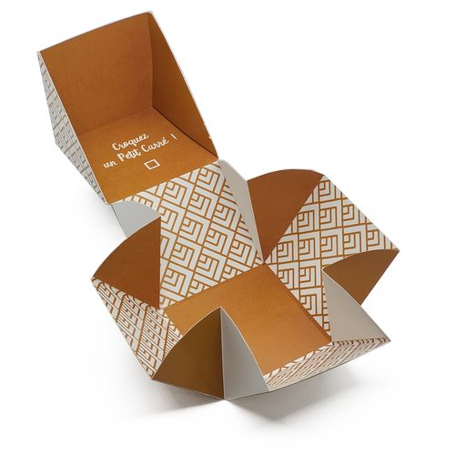 Cube personnalisé 10 carrés de chocolat thumbnail 6